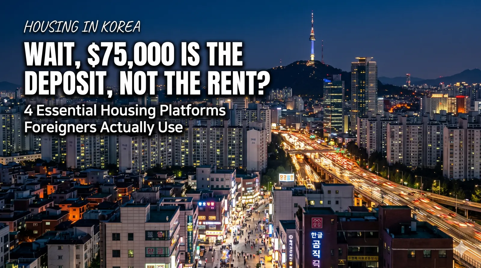 foreigner housing Korea expat apartment guide Seoul