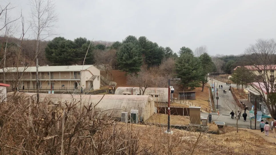 Former military barracks at Camp Greaves near the Korean DMZ