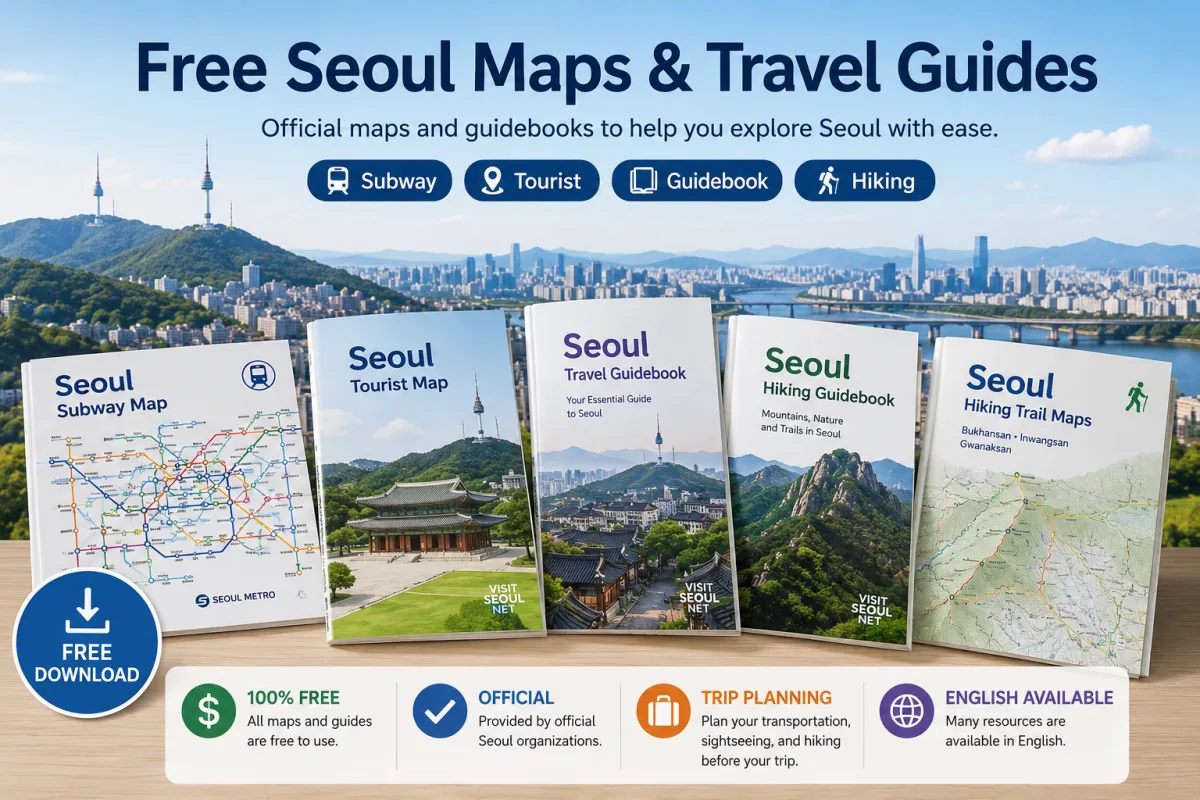 Free Seoul subway map, tourist map and travel guides for planning Seoul travel