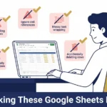 google sheets tutorial for beginners — person at desk with organized weekly expense tracker on screen