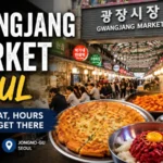 Gwangjang Market Seoul guide with Korean street food and market stalls