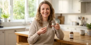 magnesium glycinate dosage for women holding supplement