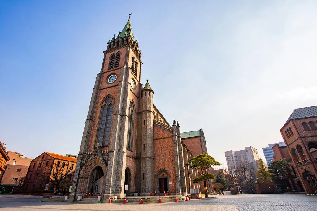 Myeongdong Cathedral in Seoul South Korea