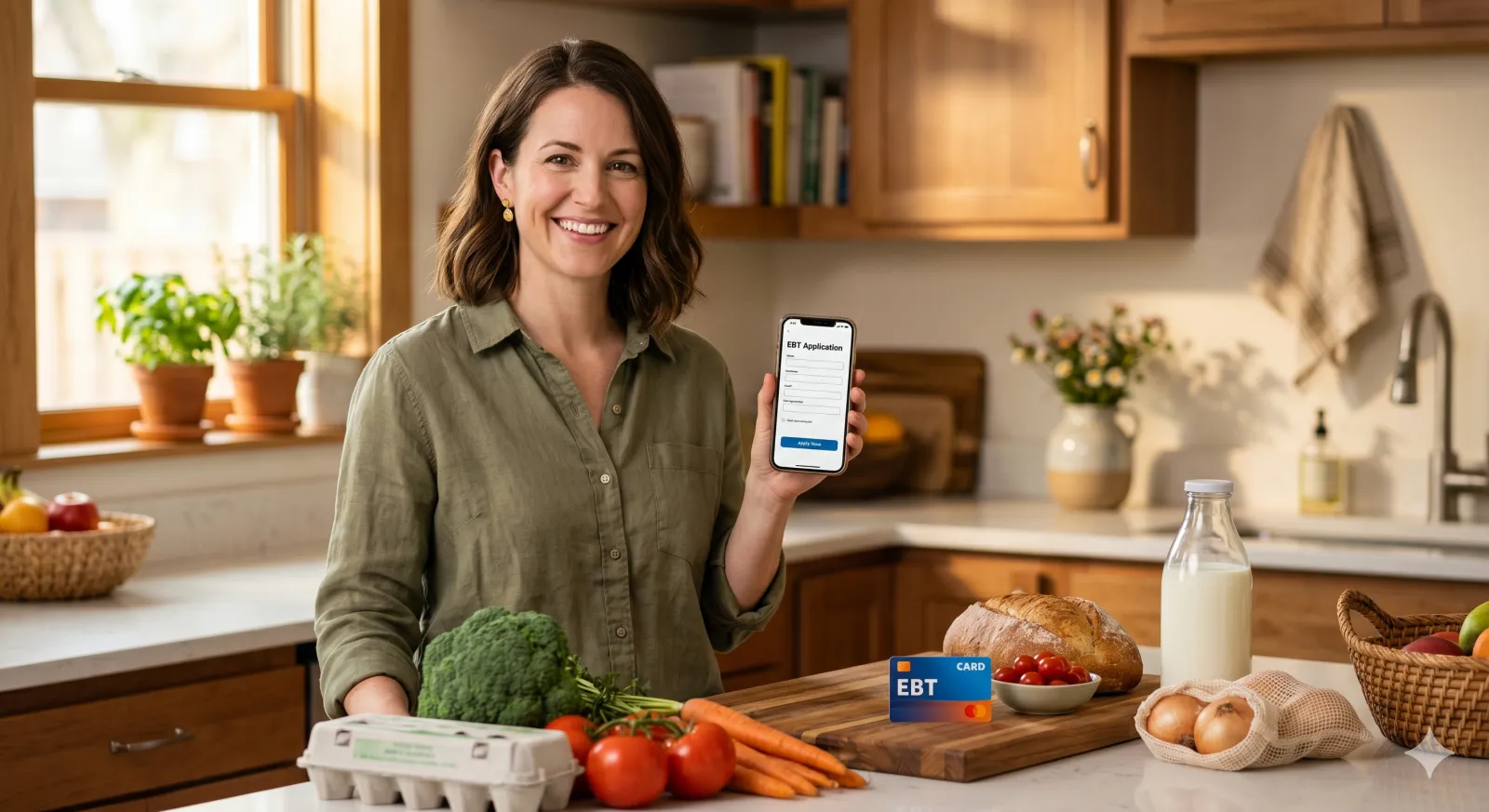 how to apply for snap food stamps — filling out an application online at home