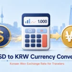 USD to KRW Currency Converter: Korean Won Exchange Rate 15 USD to KRW currency converter for Korea travelers
